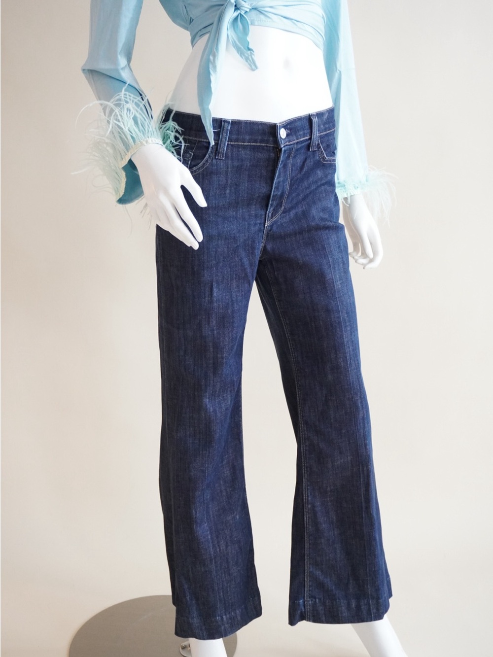 7 For All Mankind Ginger Bootcut Dark Denim Jeans - Size 30